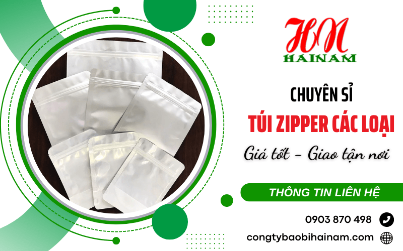 Đơn vị sỉ túi zipper các loại giá tốt, giao tận nơi